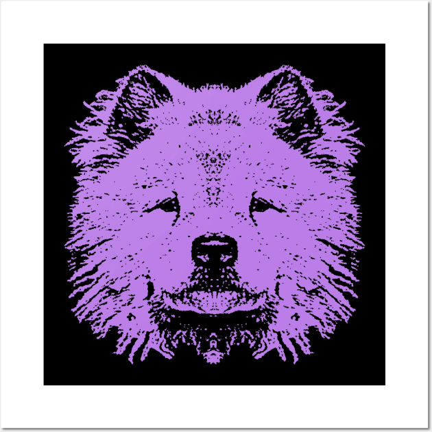 Purple Chow Chow Wall Art by childofthecorn